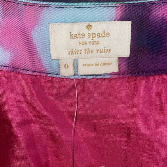 Kate Spade Fully Lined Watercolor Skirt - Picture 5 of 8